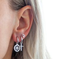 JWLS4U | Earstuds Triangle Silver 2